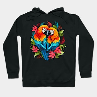 Macaw Couple Valentine Hoodie